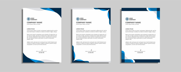 modern corporate letterhead template design