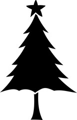 Decorated christmas trees Illustration