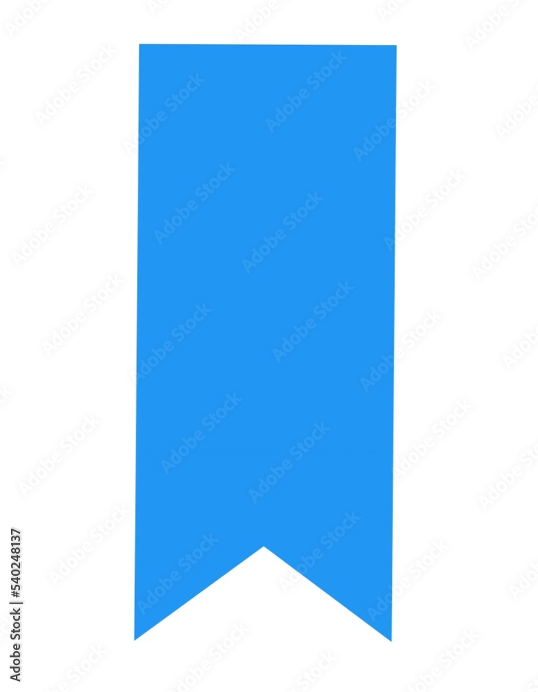 Wall mural Blue bookmark sign icon 