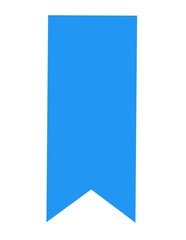 Blue bookmark sign icon 