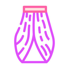 cowl skirt color icon vector. cowl skirt sign. isolated symbol illustration