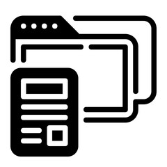 Icon Folders With Style Glyph