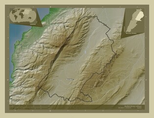 Baalbek-Hermel, Lebanon. Wiki. Labelled points of cities