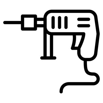 recommend clip art: driller line icon