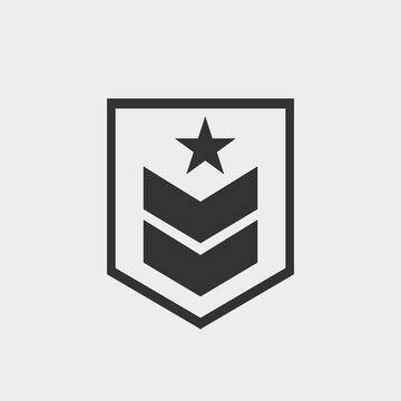 Military vector icon illustration sign