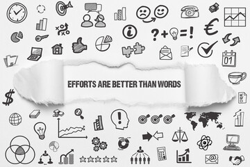 efforts are better than words