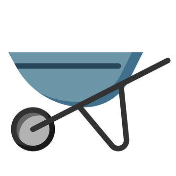 recommend clip art: wheelbarrow flat icon