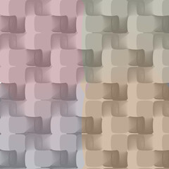 An abstract background of pastel colors from a multitude of twisted figures.3d