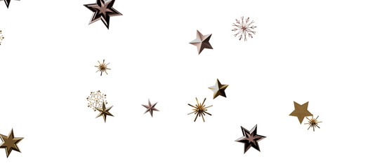 Christmas background design of snowflake and snow falling in the winter 3d illustration