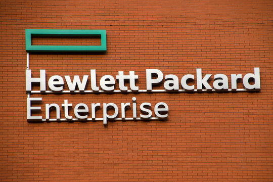 Billboard Hewlett Packard Enterprise At Amstelveen The Netherlands 2019
