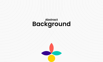 Abstract minimalist line background template