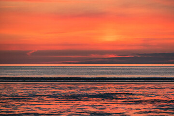 sunset at the beach