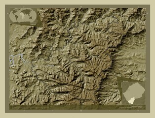 Quthing, Lesotho. Wiki. Labelled points of cities