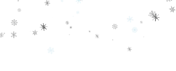 Winter christmas sky with falling snow