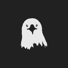 hawk bird silhouette illustration sign design