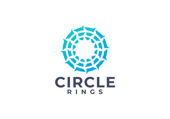 CIRCLE RINGS LOGO DESIGN VECTOR