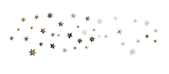 Falling snow at night. Bokeh lights