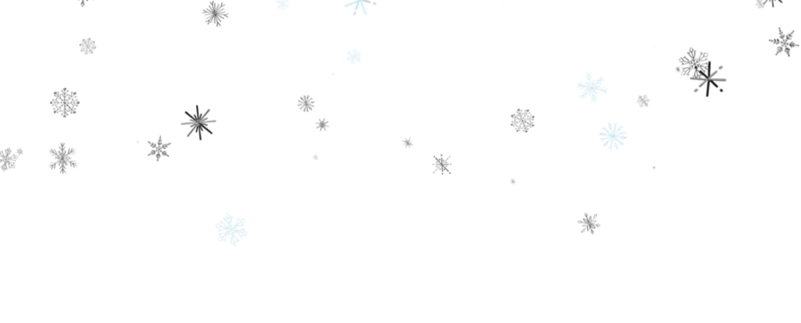 Winter christmas sky with falling snow