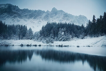 Fototapeta premium winter landscape