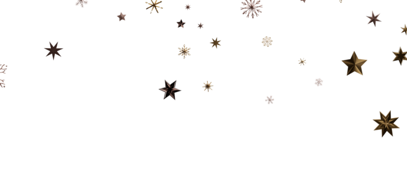 Christmas background design of snowflake and snow falling in the winter 3d illustration