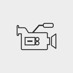 Camera vector icon illustration sign