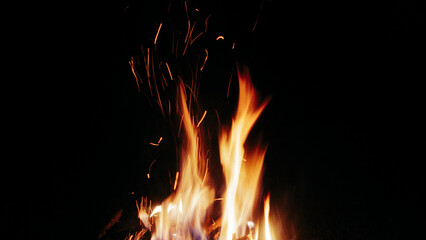 Fototapeta premium fire in the night
