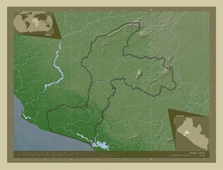 Margibi, Liberia. Wiki. Labelled points of cities