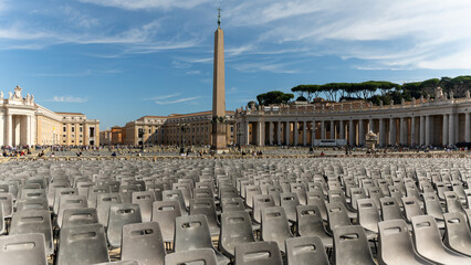 Saint Peter square in Vatican City on October 2022