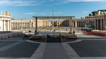 Saint Peter square in Vatican City on October 2022