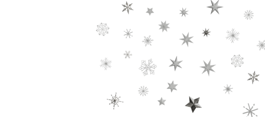 Christmas Card - Snowflakes Of Paper In Frame