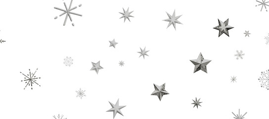 Snowflakes Falling On Snow - Winter Banner
