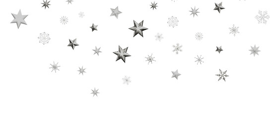 Falling snow at night. Bokeh lights