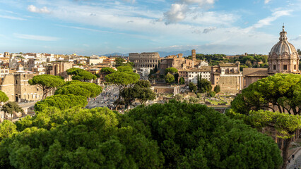 Fototapeta na wymiar view of the city of Rome 