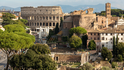 Obraz premium roman forum city in Rome