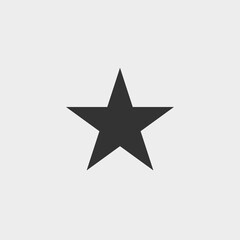 Obraz premium Star vector icon illustration sign