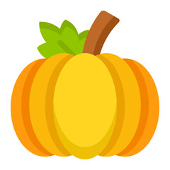 pumpkin flat icon