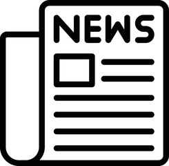 Newspaper Vector Icon Design Illustration