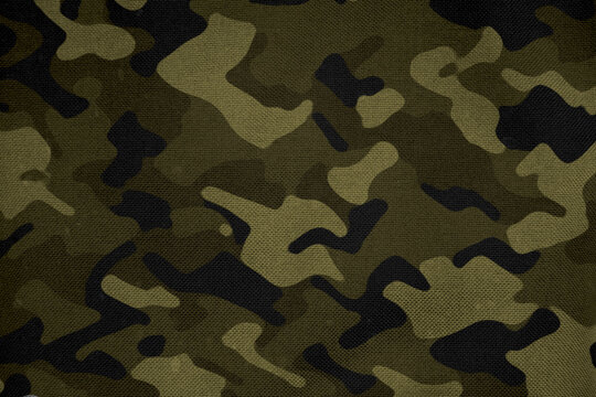 Dark Green Camouflage Army Durable Tarp Canvas Mesh Material