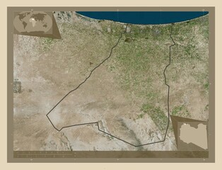 Az Zawiyah, Libya. High-res satellite. Major cities
