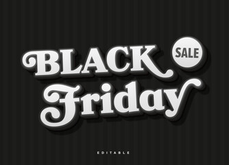 Black Friday Sale Typography