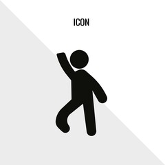 Waving vector icon illustration sign