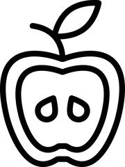 Apple Vector Icon Design Illustration