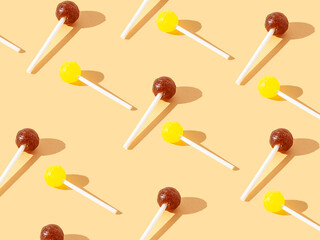 Lollipop pattern on minimalistic background