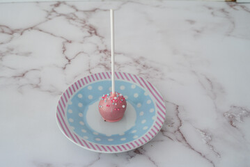 cake pops on a plate