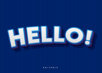 Hello 3d text