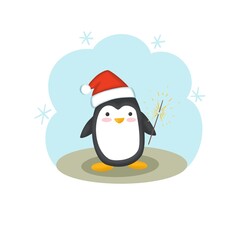 Penguin in a hat