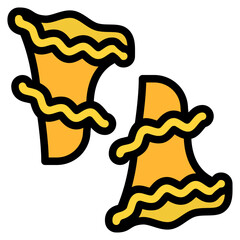 campanelle pasta italian food