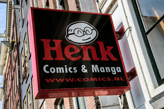 Billboard Henk Comics & Manga Store At Amsterdam The Netherlands 2018