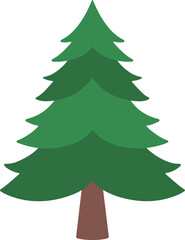 Christmas Watercolor Spruce Tree