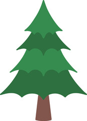 Christmas Watercolor Spruce Tree